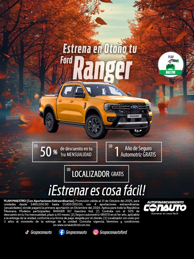 Estrena en Otoño tu Ford Ranger