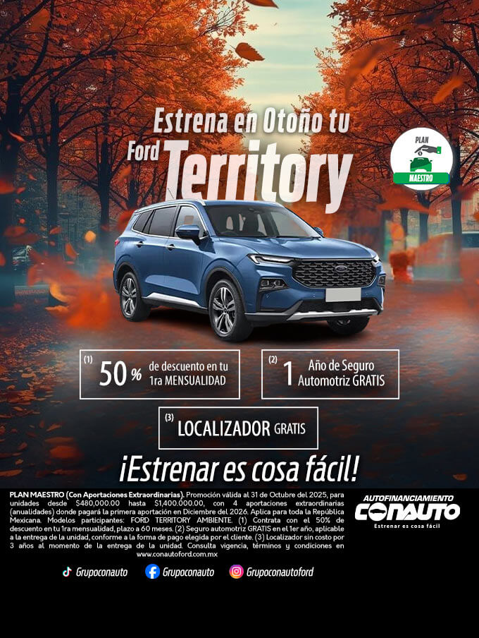 Estrena en Otoño tu Ford Territory