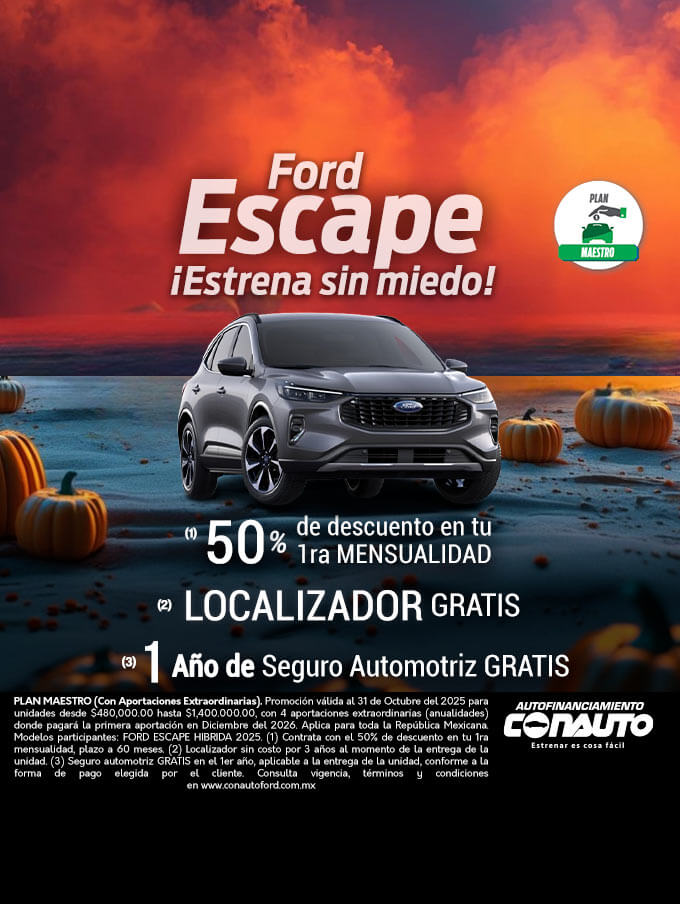 Ford Escape ¡Estrena sin miedo!