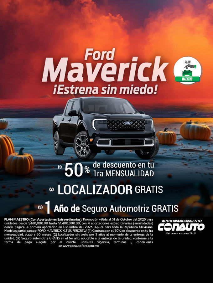 Ford Maverick ¡Estrena sin miedo!