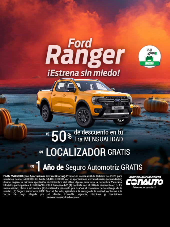 Ford Ranger ¡Estrena sin miedo!