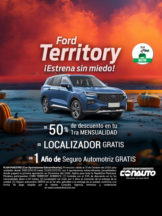 Ford Territory ¡Estrena sin miedo!