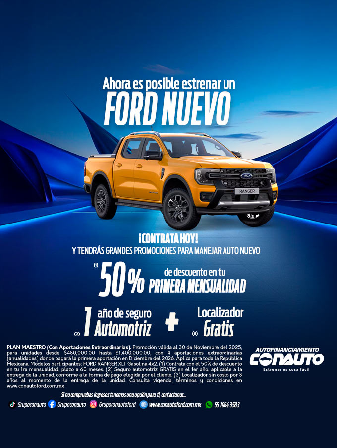 Ahora es posible estrenar un FORD NUEVO