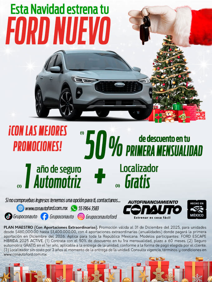 Esta Navidad estrena tu Ford Nuevo