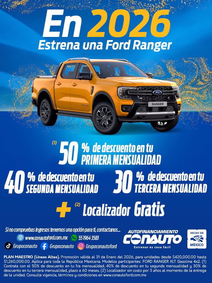 En 2026 estrena una Ford Ranger